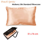 NNEDSZ Mulberry Silk Standard Pillowcase Peach Spritz