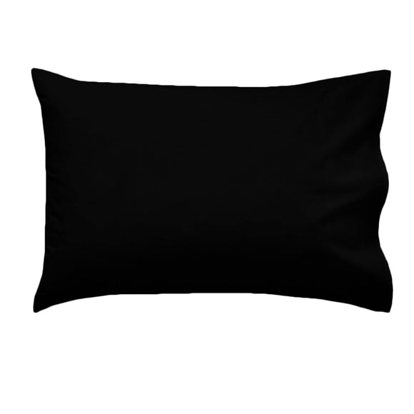 NNEDSZ Essentially Home Living Polyester Cotton Queen Pillowcase 53 x 78 cm Black