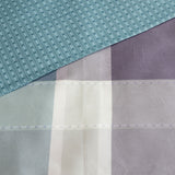NNEDSZ 250TC Costa Check Cotton Sateen Quilt Cover Set King