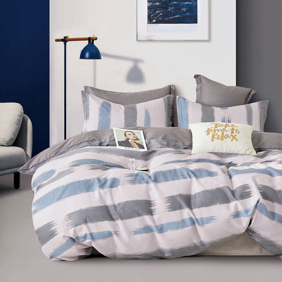 NNEDSZ 250TC Sea Breeze Cotton Sateen Quilt Cover Set King