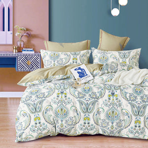 NNEDSZ 250TC Yarmin Moroccan Cotton Sateen Quilt Cover Set Queen