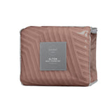 NNEDSZ Alton Burlwood Embossed Texture Geo Quilt Cover Set King