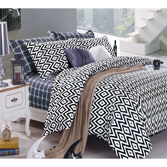 NNEDSZ 250TC Cotton Quilt Cover Set Catori QUEEN