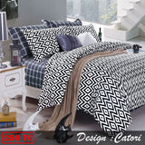 NNEDSZ 250TC Cotton Quilt Cover Set Catori QUEEN