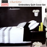 NNEDSZ Charlotte White Quilt Cover Set QUEEN