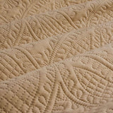 NNEDSZ Chateau Cinnamon Embossed Quilt Cover Set King