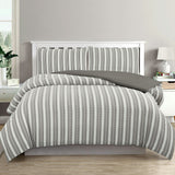 NNEDSZ Cove Charcoal Seersucker Waffle Quilt Cover Set Single