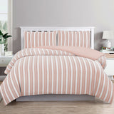 NNEDSZ Cove Rose Dust (Similar to Peach color) Seersucker Waffle Quilt Cover Set Double