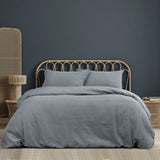 NNEDSZ Earth Grey Cotton Gauze Quilt Cover Set King