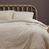 NNEDSZ Earth Oatmeal Cotton Gauze Quilt Cover Set King