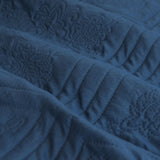 NNEDSZ Eddison Cornflower Light Quilted Embossed Quilt Cover Set Queen