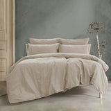 NNEDSZ Embre Taupe (Also known as Warm Grey) 100% Washed Cotton Quilt Cover Set Queen