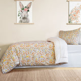NNEDSZ Jelly Bean Kids Flora Brown Quilt Cover Set Double