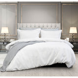 NNEDSZ Florence Waffle White Quilt Cover Set King