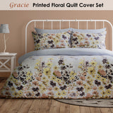 NNEDSZ Gracie Printed Floral Quilt Cover Set Queen
