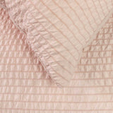 NNEDSZ Ingrid Blush Seersucker Stripe Quilt Cover Set King