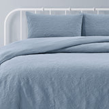 NNEDSZ Lottie Bluebell Pinsonic Embossed Quilt Cover Set King