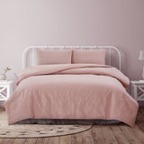 NNEDSZ Lottie Blush Pinsonic Embossed Quilt Cover Set Queen