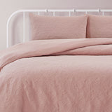 NNEDSZ Lottie Blush Pinsonic Embossed Quilt Cover Set Queen