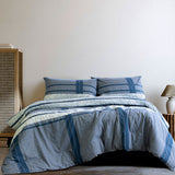 NNEDSZ Mateo Navy Polyester Cotton Quilt Cover Set King