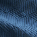 NNEDSZ Maxwell Navy Embossed Vintage Washed Quilt Cover Set Queen