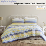 NNEDSZ Milford Seafoam Polyester Cotton Quilt Cover Set King