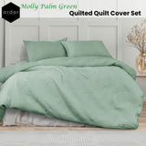 NNEDSZ Molly Palm Green Quilted Quilt Cover Set King
