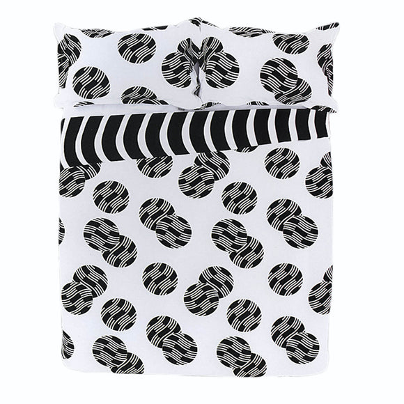 NNEDSZ Apartmento Ontario Reversible Quilt Cover Set BLACK King