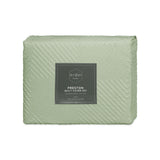 NNEDSZ Preston Pale Green Embossed Quilt Cover Set King