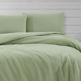 NNEDSZ Preston Pale Green Embossed Quilt Cover Set Queen
