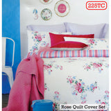 NNEDSZ Rose Pink Quilt Cover Set King