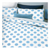 NNEDSZ Apartmento Spot Blue Quilt Cover Set King