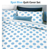 NNEDSZ Apartmento Spot Blue Quilt Cover Set King