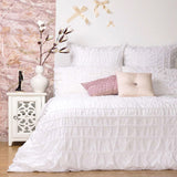 NNEDSZ Tuscany White Quilt Cover Set QUEEN