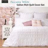 NNEDSZ Tuscany White Quilt Cover Set QUEEN