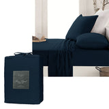NNEDSZ Micro Flannel Sheet Set Navy King