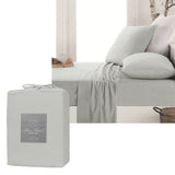 NNEDSZ Micro Flannel Sheet Set Silver Single