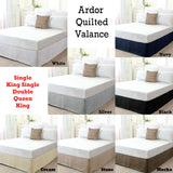 NNEDSZ Quilted Valance Black KING SINGLE