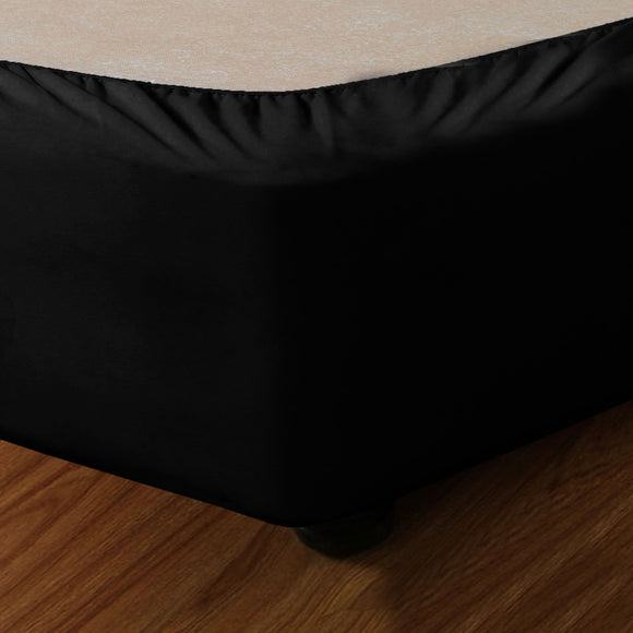 NNEDSZ Apartmento Stretch Valance Ebony (Black) LONG SINGLE