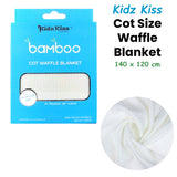 NNEDSZ Rayon Bamboo Waffle Blanket Cot Size 140x120cm