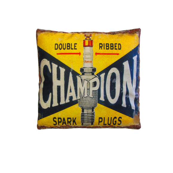 NNEDSZ Australian Mancave Retro Cushion Champion Double Ribbed 40 x 40 cm