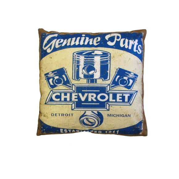 NNEDSZ Australian Mancave Retro Cushion Chevrolet Genuine Parts 40 x 40 cm