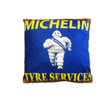 NNEDSZ Mancave Retro Cushion Michelin Tyre Services 40 x 40 cm