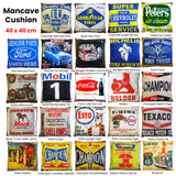 NNEDSZ Mancave Retro Cushion Texaco Motor Oil 40 x 40 cm