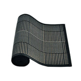NNEDSZ Louis Bamboo Table Runner Black Grey 140 x 33cm
