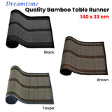 NNEDSZ Dreamtime Bamboo Table Runner 140 x 33cm Brown