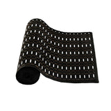 NNEDSZ Streak Bamboo Table Runner 140 x 33cm Black Silver