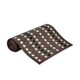 NNEDSZ Mia 2 Tone Brown Bamboo Table Runner 140 x 33cm
