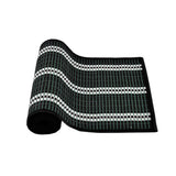 NNEDSZ Victoria Bamboo Table Runner 140 x 33cm Black Silver