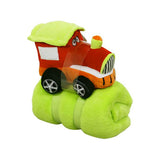 NNEDSZ Baby Red Blanket with Toy Tractor